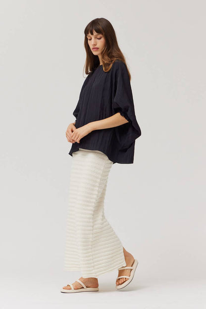 The Erin Loose Fit Crinkle Top
