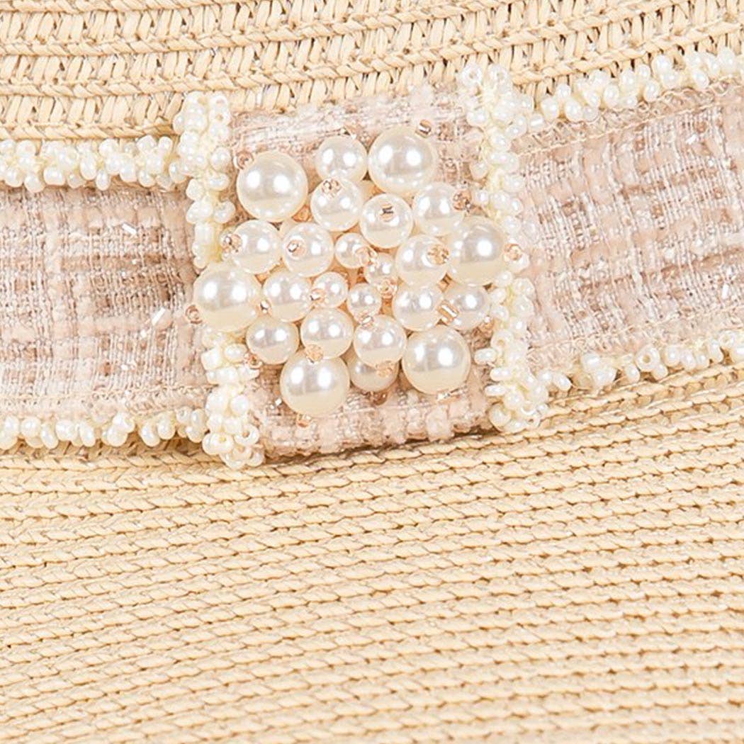 Tweed & Pearl Band Sun Hat