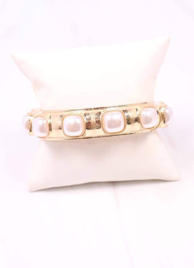 Caroline Hill Mirren Bracelet with Pearls GOLD