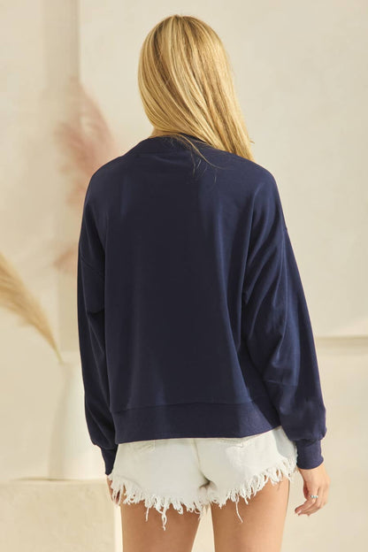 "A" Patched Gameday Pullover Sweatshirt