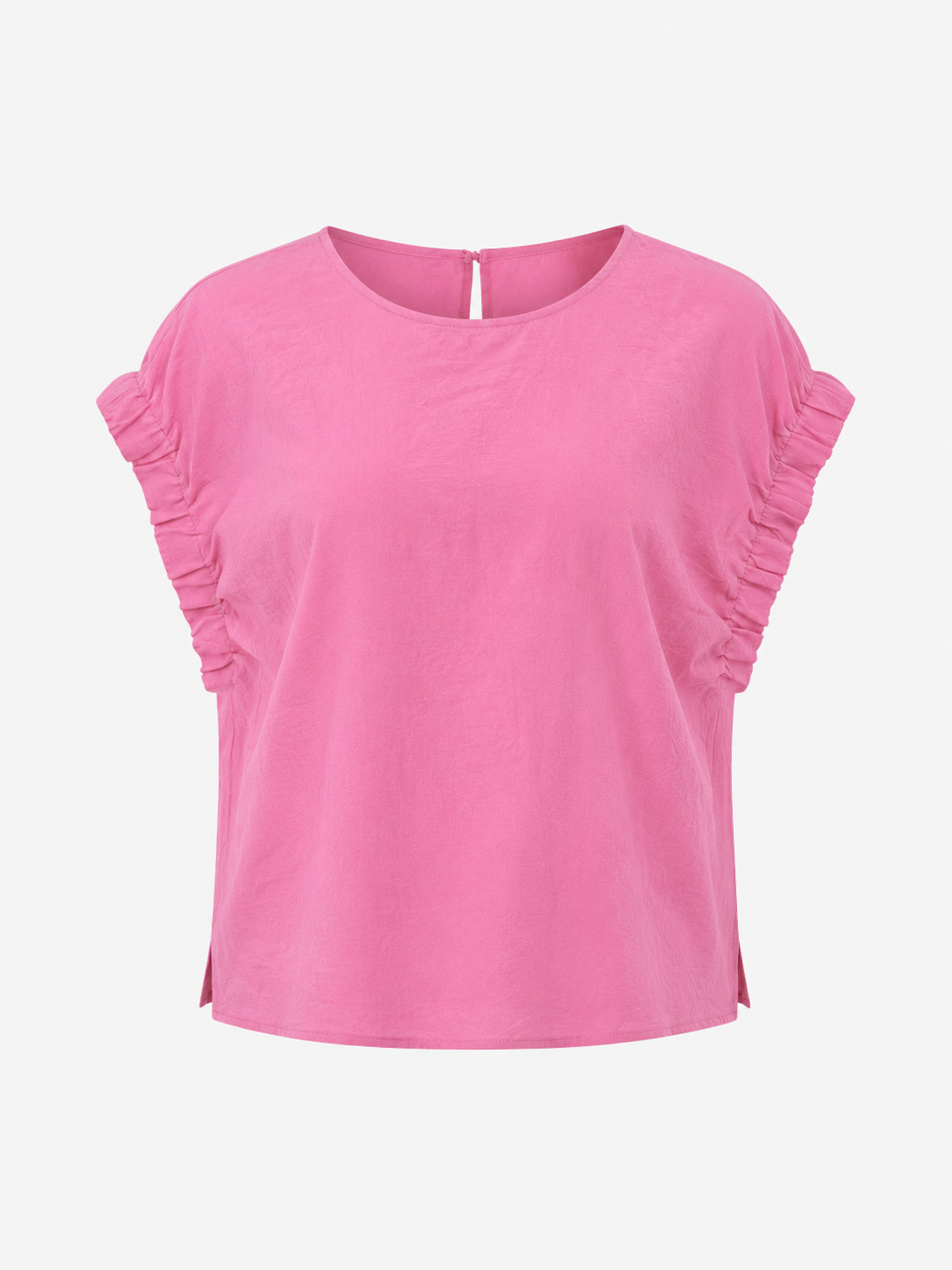 pink boxy top