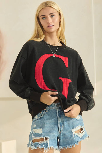 "G" Patched Gameday Pullover Sweatshirt