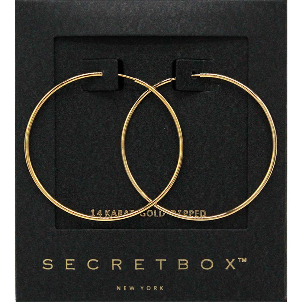 Secret Box_14K Gold Dipped Hoop Earrings