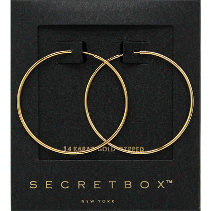 Secret Box_14K Gold Dipped Hoop Earrings