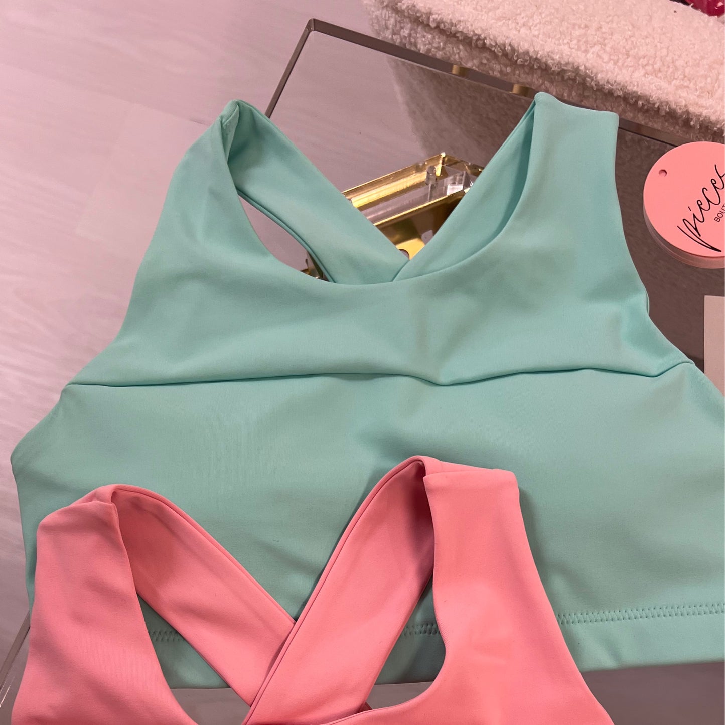 Mono b sports bra-mint