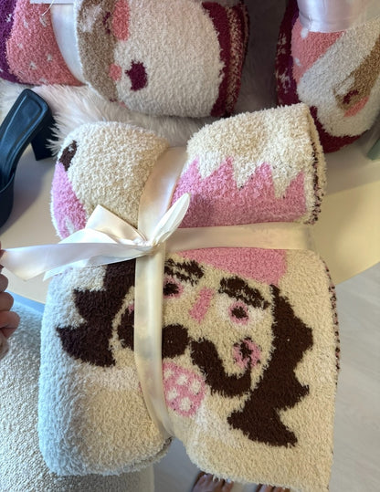 JadyK Christmas Blanket nutcracker