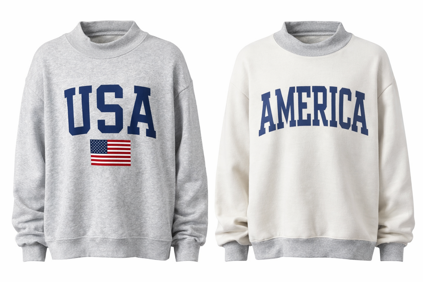 reversible usa/america sweatshirt