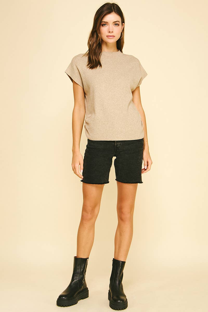 Shirring Sweater Vest