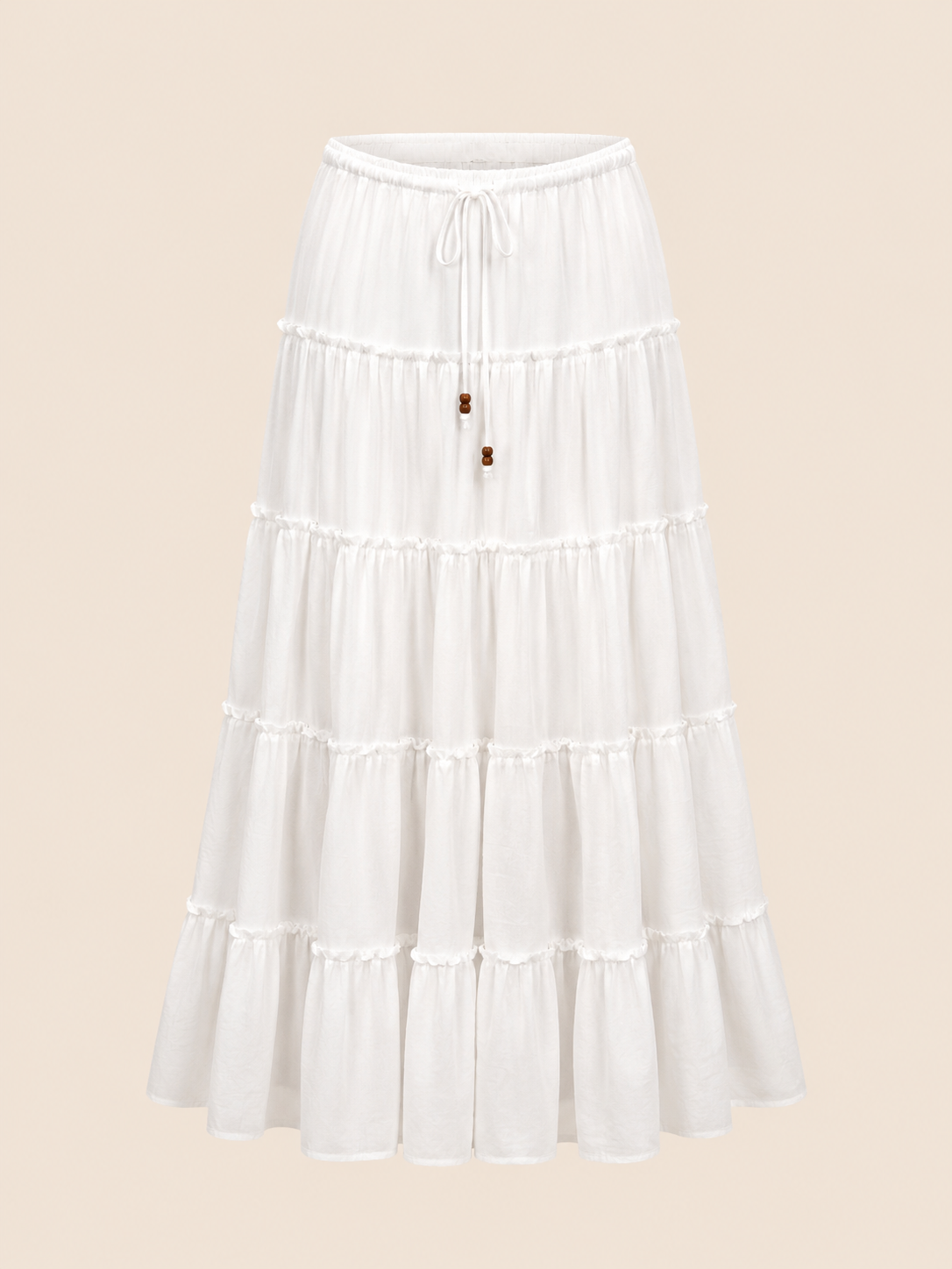 white flowy skirt