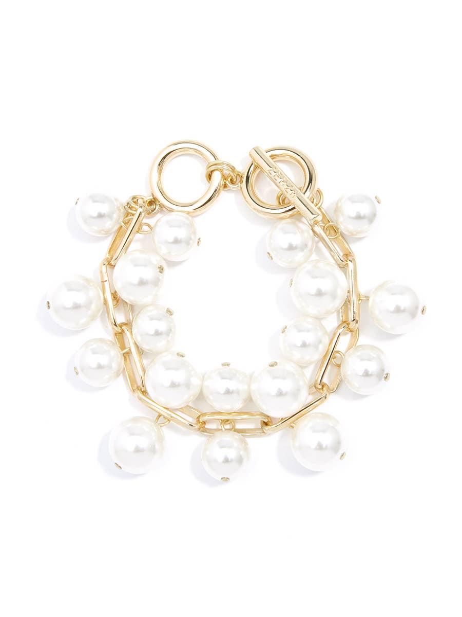 Zenzii Pearl and Chain Bracelet