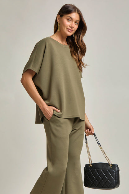 Poncho Top + Bell Bottom Modal Set