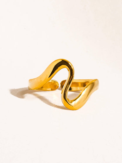 18K Gold Non-Tarnish Statement Rings
