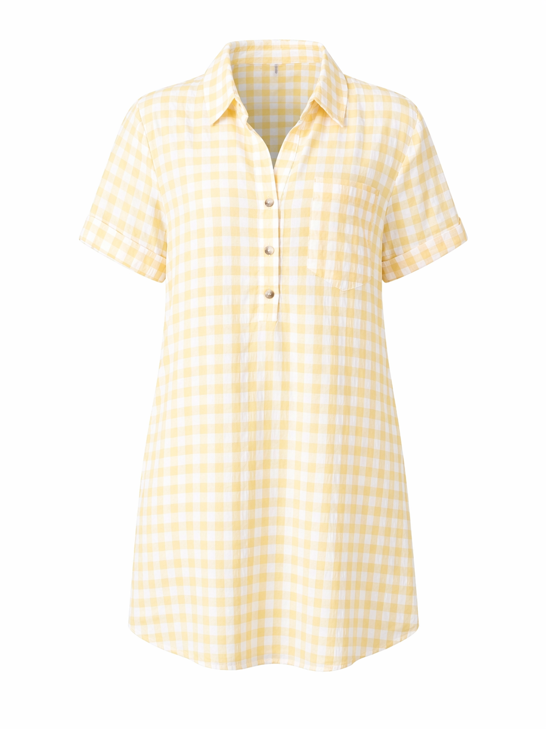 yellow checkered dress