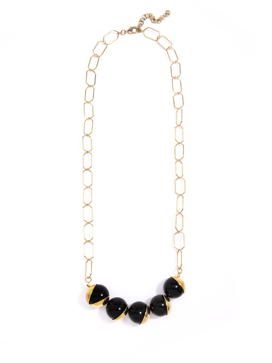 Zenzii Pearls On A Platter Necklace