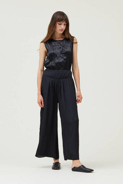 The Wanda Wide Leg Satin Pants