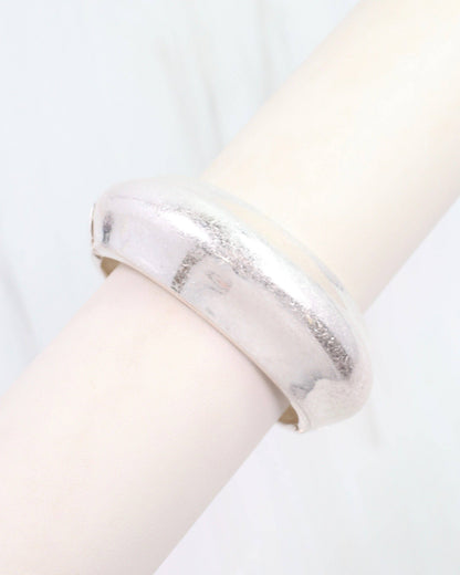 Arabella Bangle Bracelet Worn Silver