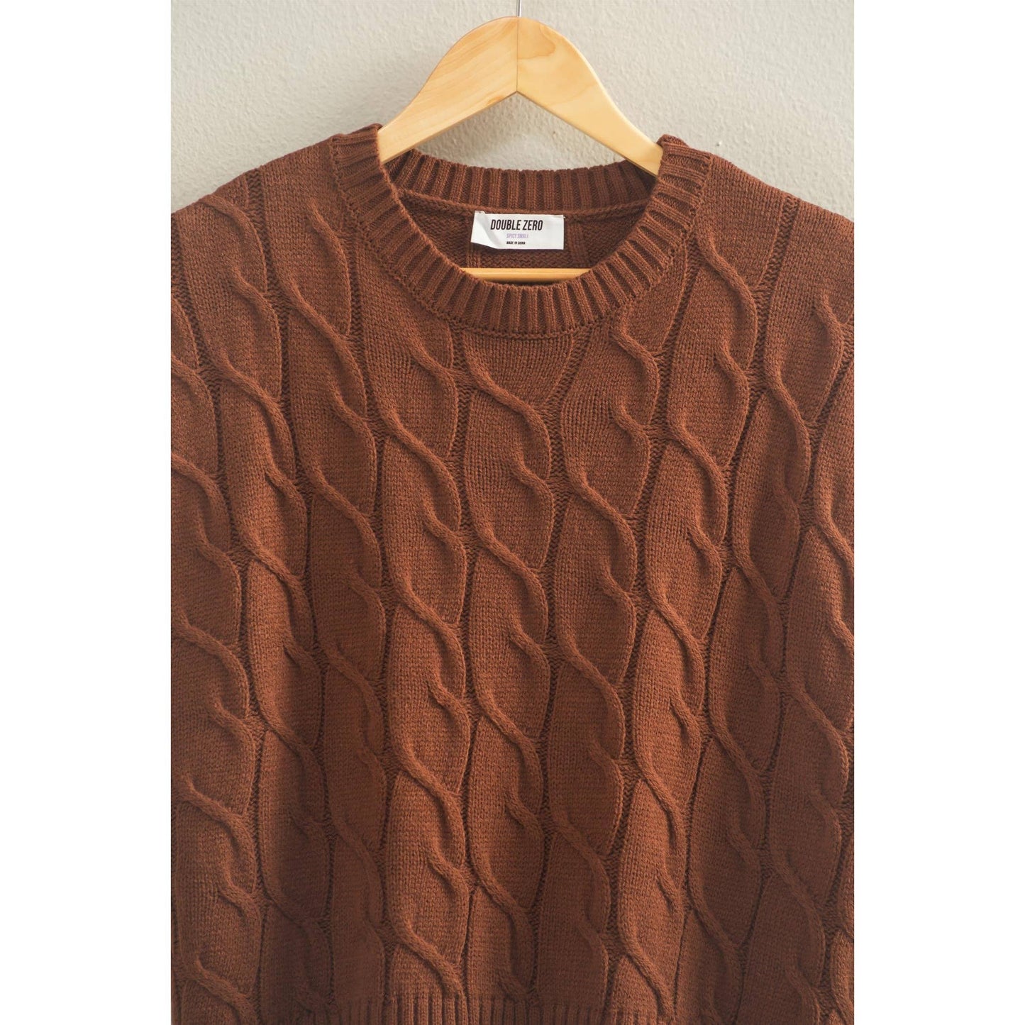 Sleeveless Oversized Cable Knit Sweater Vest