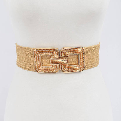 Metal Buckle Stretch Belt
