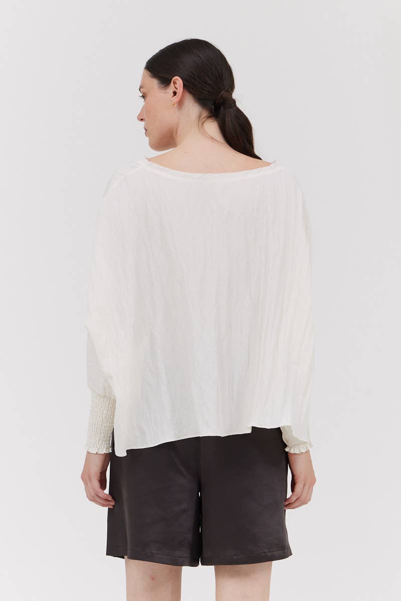 The Lila Top-crinkle material