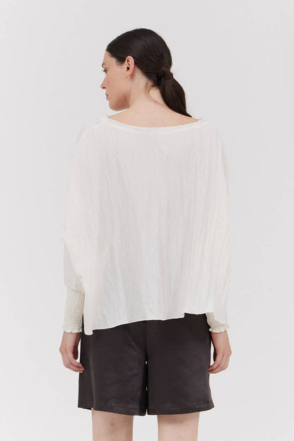 The Lila Top-crinkle material