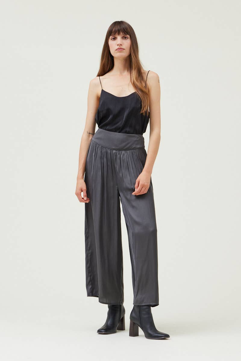 The Wanda Wide Leg Satin Pants