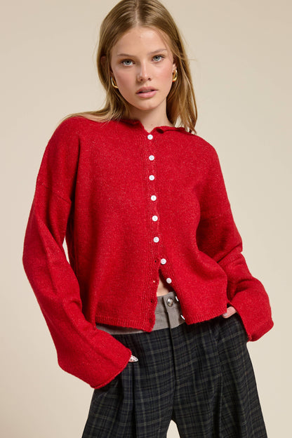 Elsie Button Down Cardigan Top