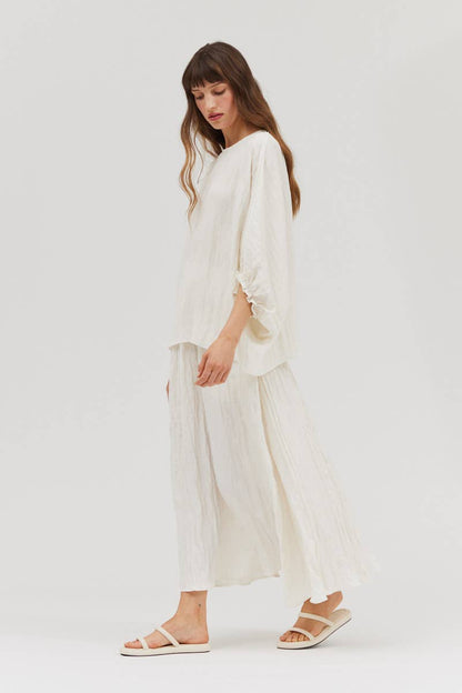 The Erin Loose Fit Crinkle Top