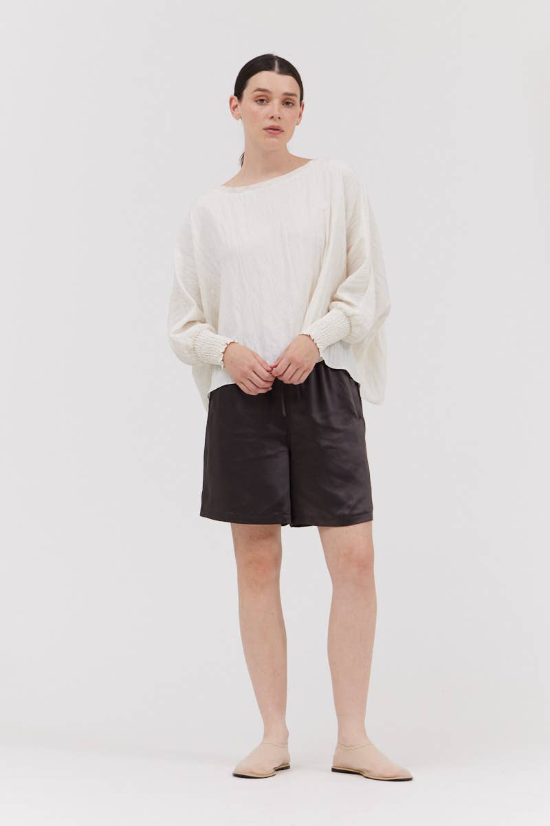 The Lila Top-crinkle material