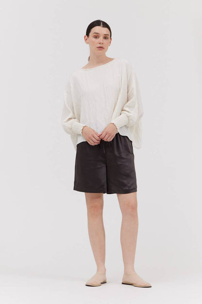 The Lila Top-crinkle material