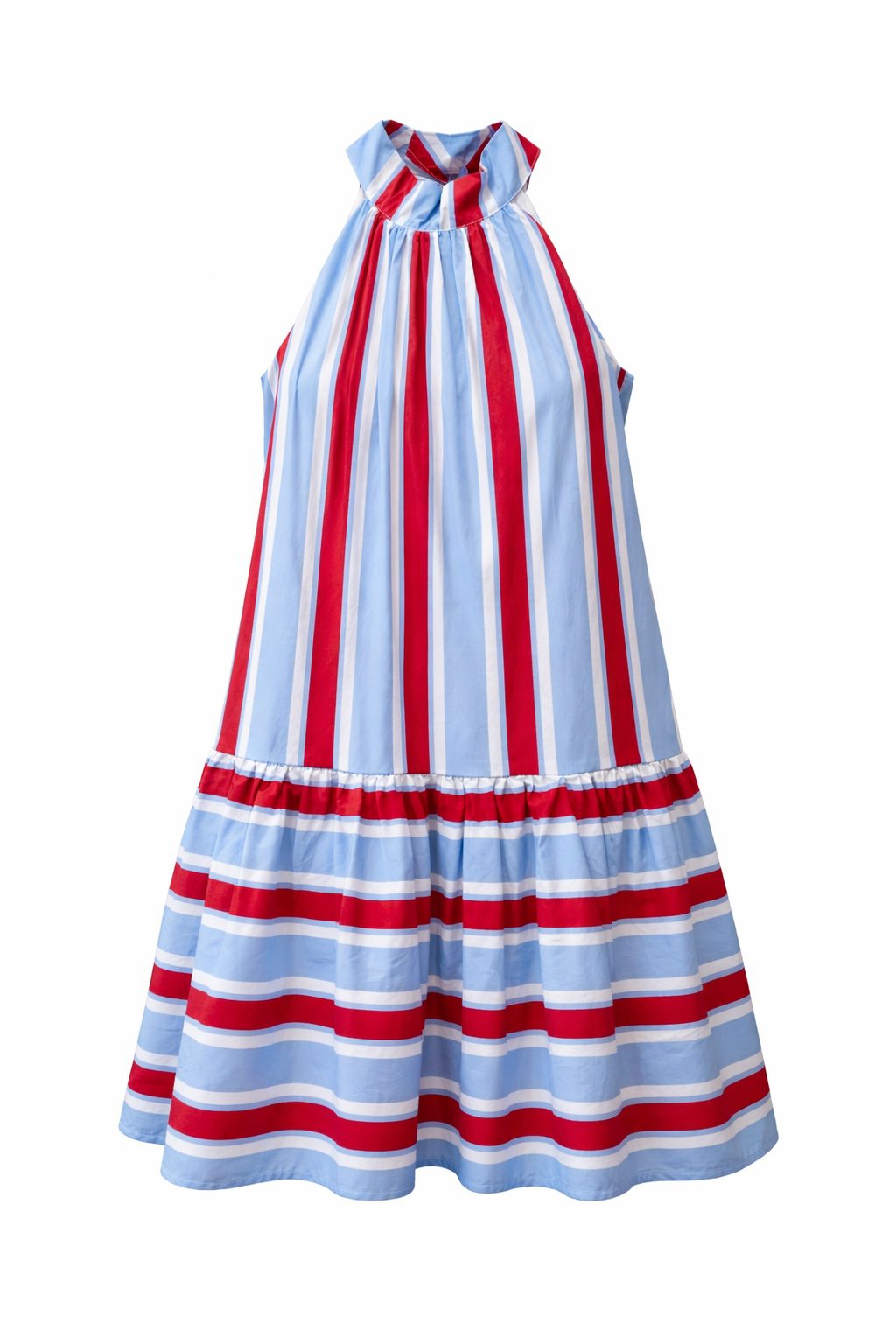 striped halter dress