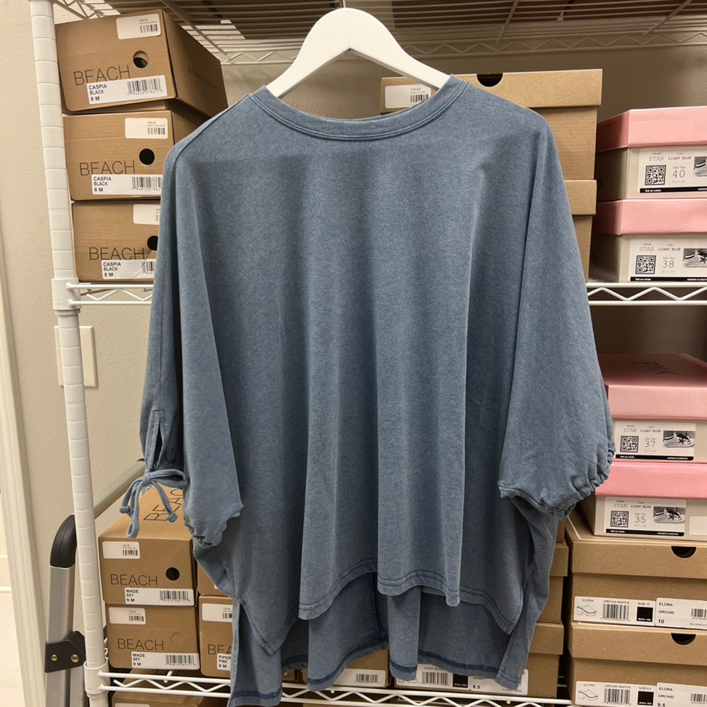 Easel Tommie Top-slate