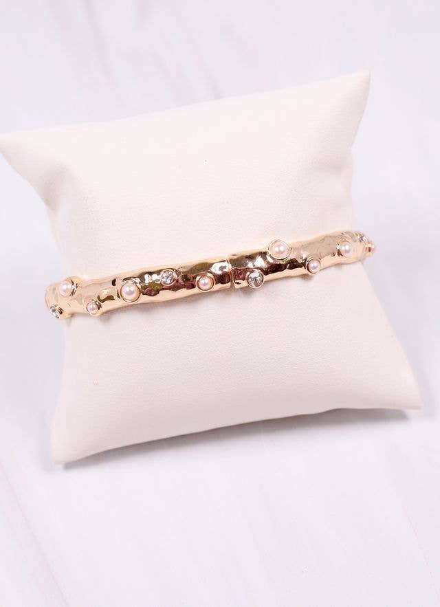 Caroline Hill DeSanto Stretch Bracelet GOLD
