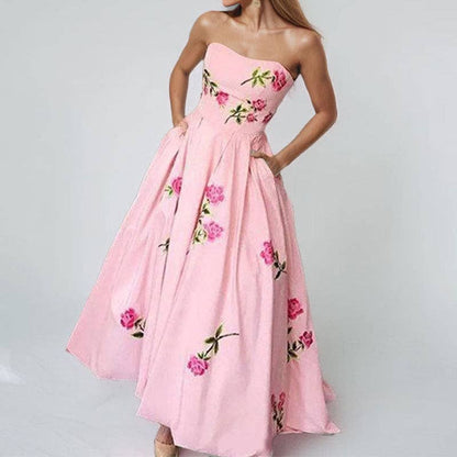Elegant Floral Print Dress