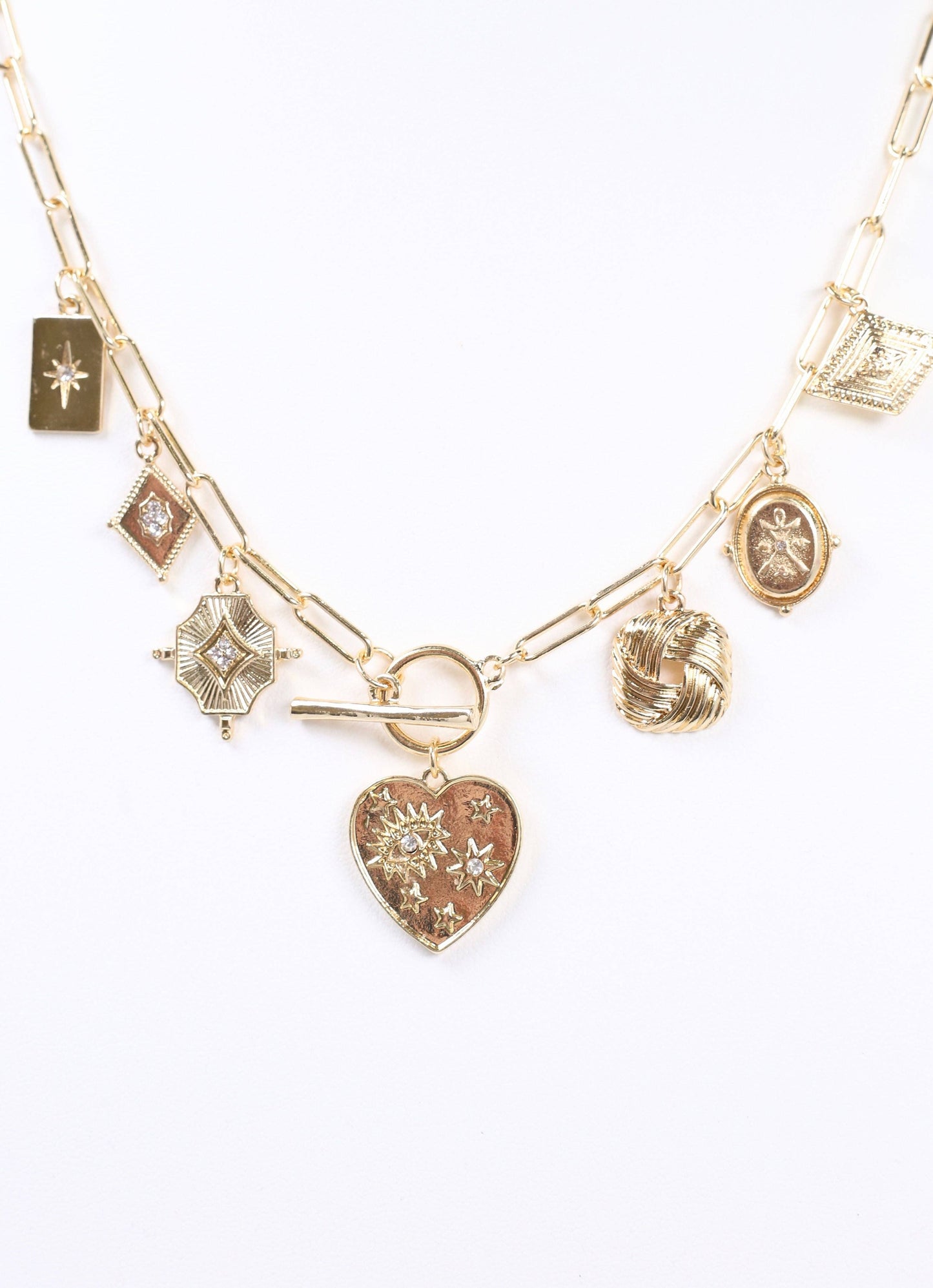 Caroline Hill Furlow Charm Necklace Gold