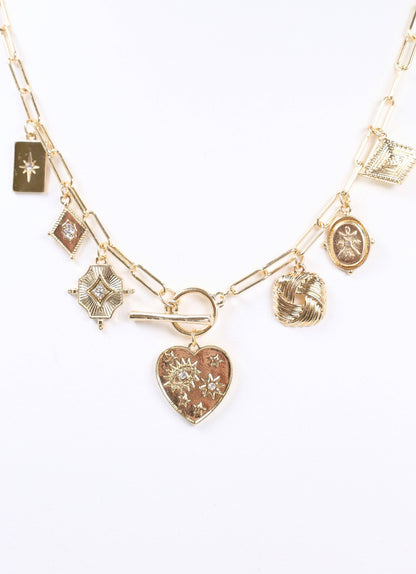 Caroline Hill Furlow Charm Necklace Gold