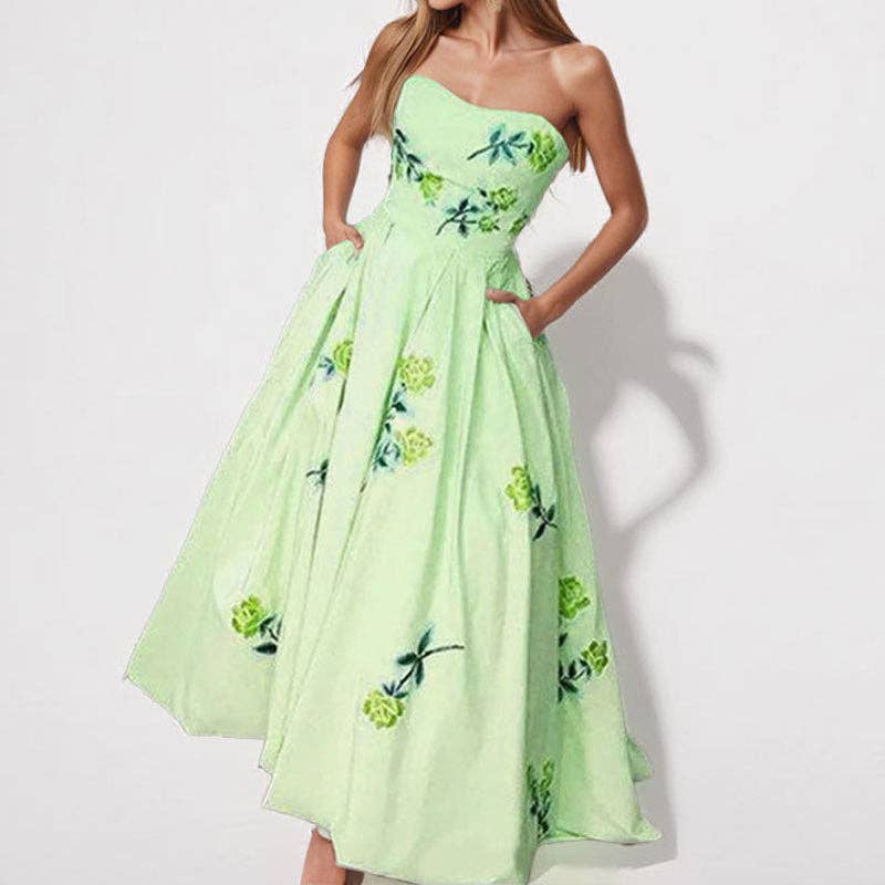 Elegant Floral Print Dress