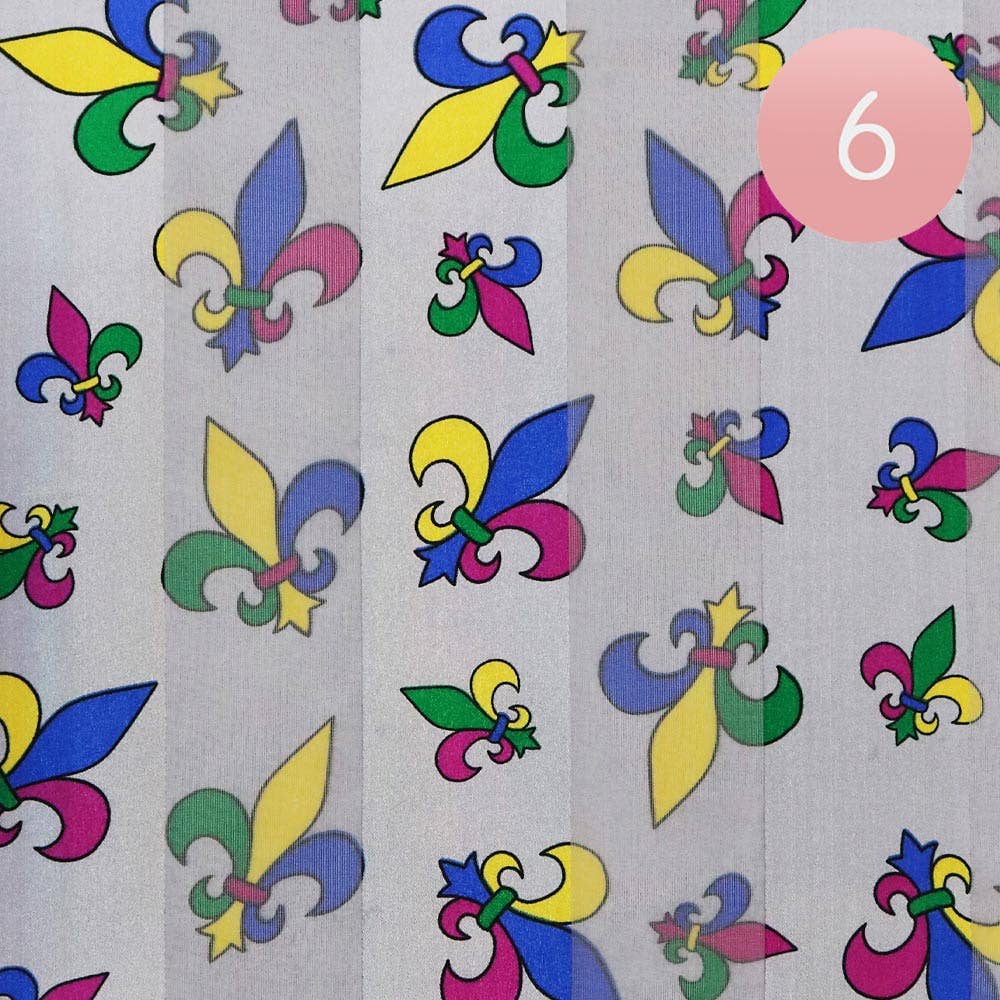 Mardi Gras Fleur de Lis Scarf