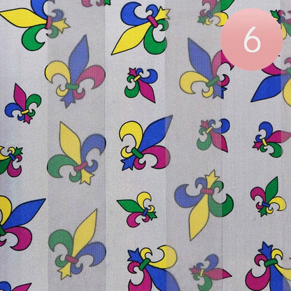 Mardi Gras Fleur de Lis Scarf