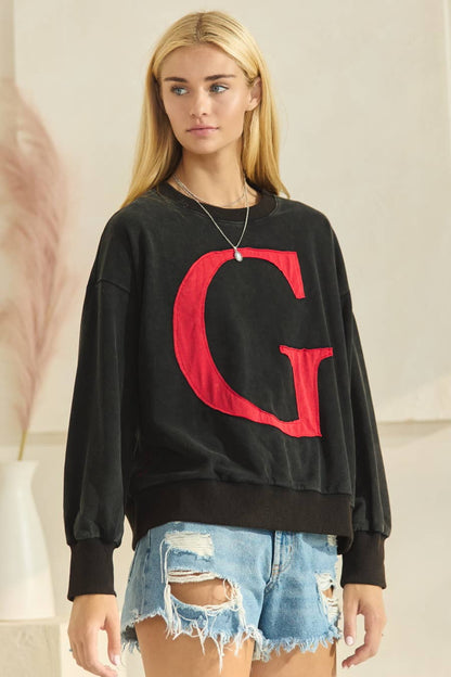 "G" Patched Gameday Pullover Sweatshirt