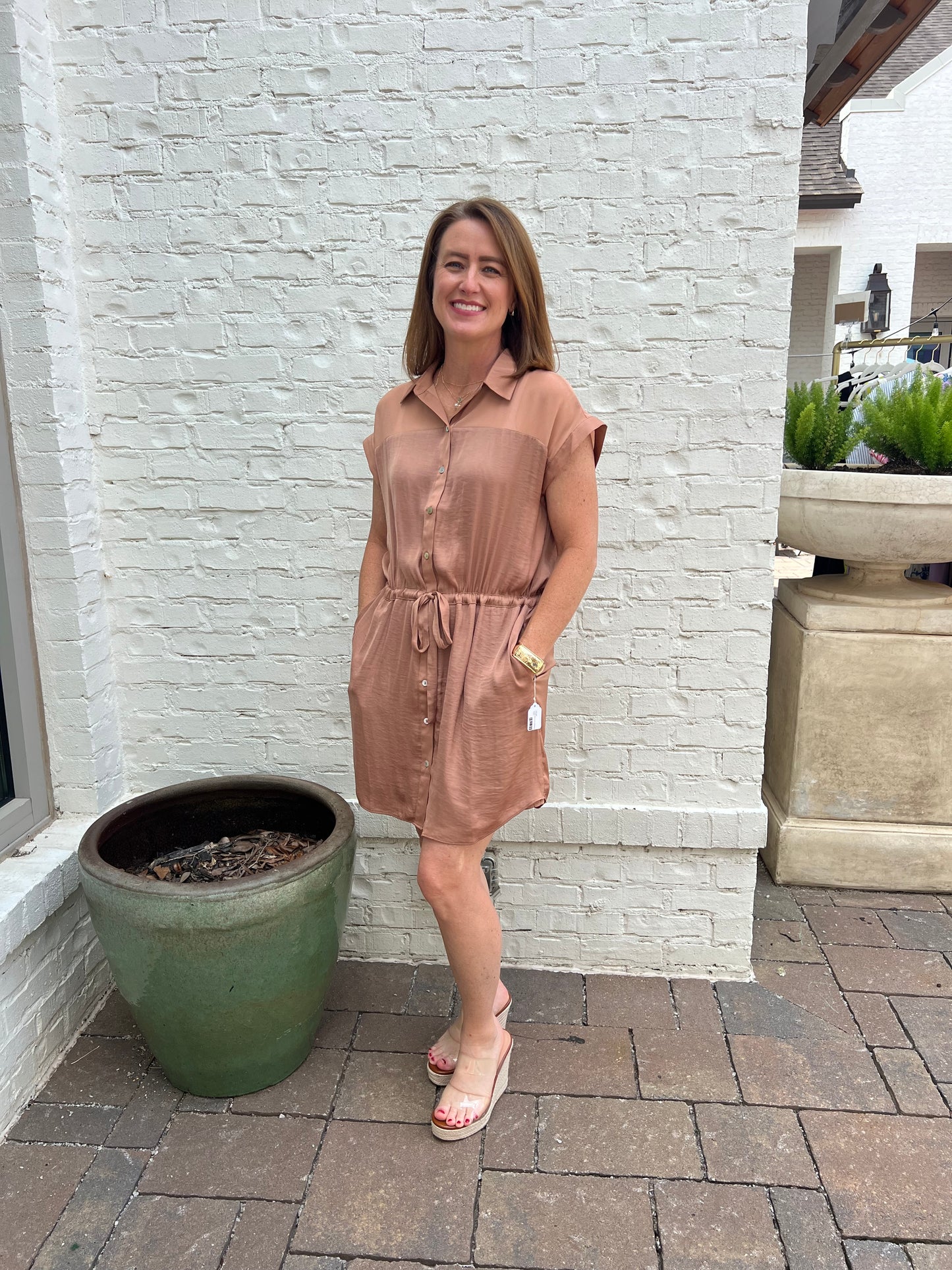 The Baylor Button down dress
