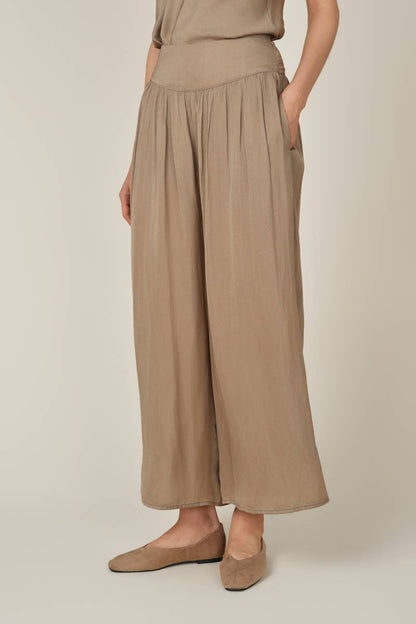 The Wanda Wide Leg Satin Pants