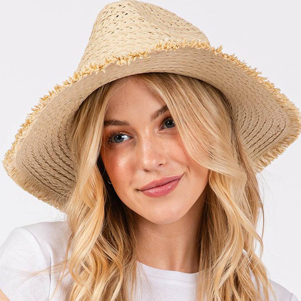 Straw Sunhat with starfish band