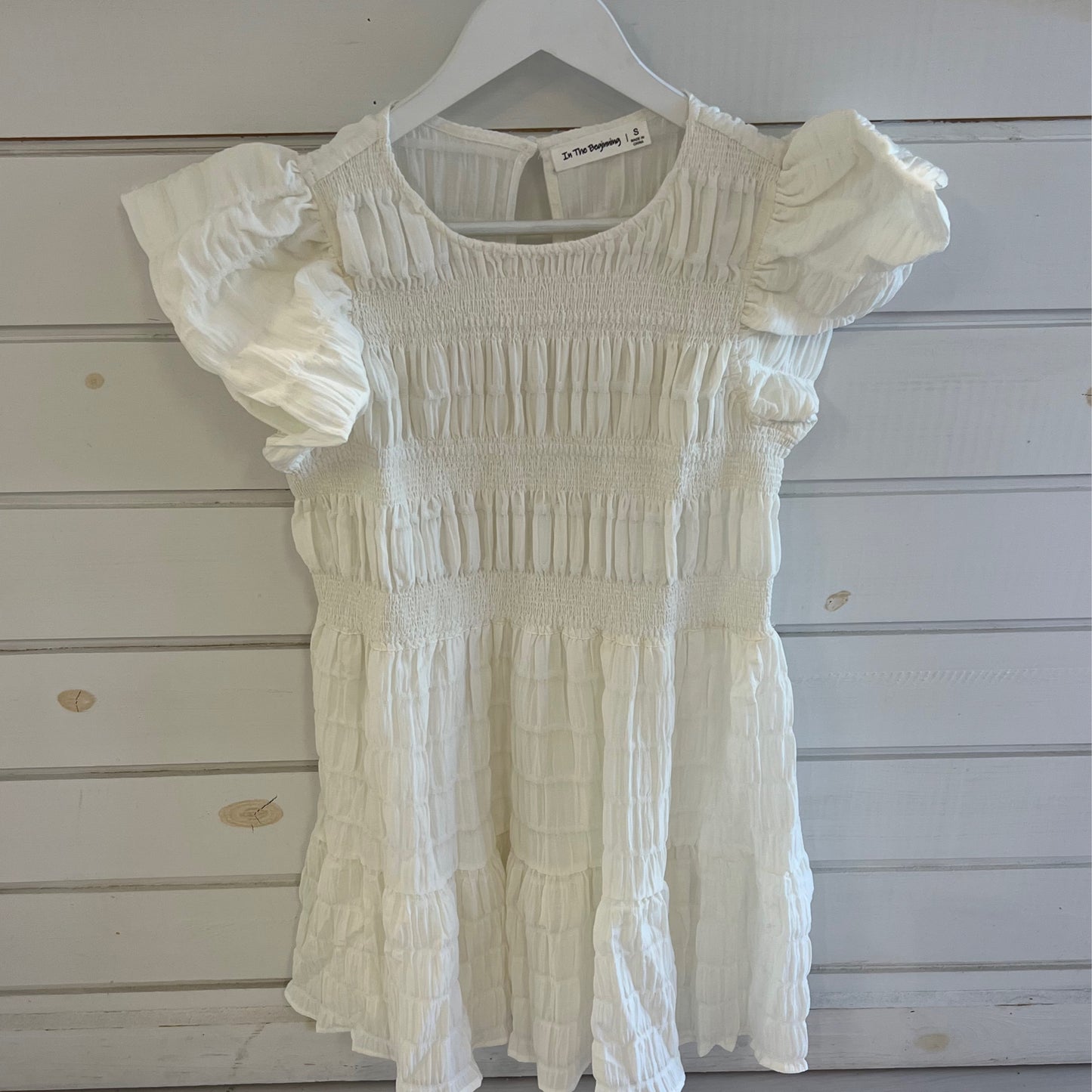 In the beginning sophie dress white