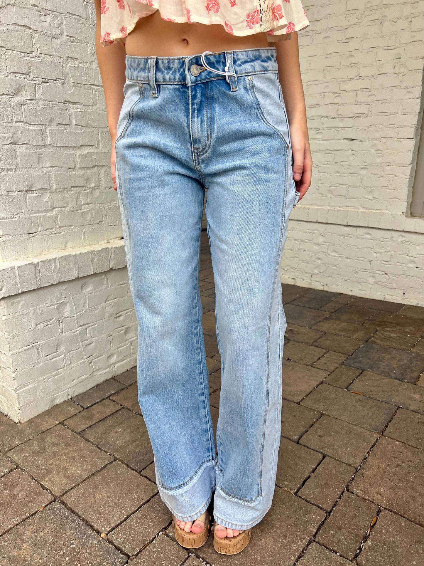 Jeremy Mid-Rise Two Tone Denim by Bayeas