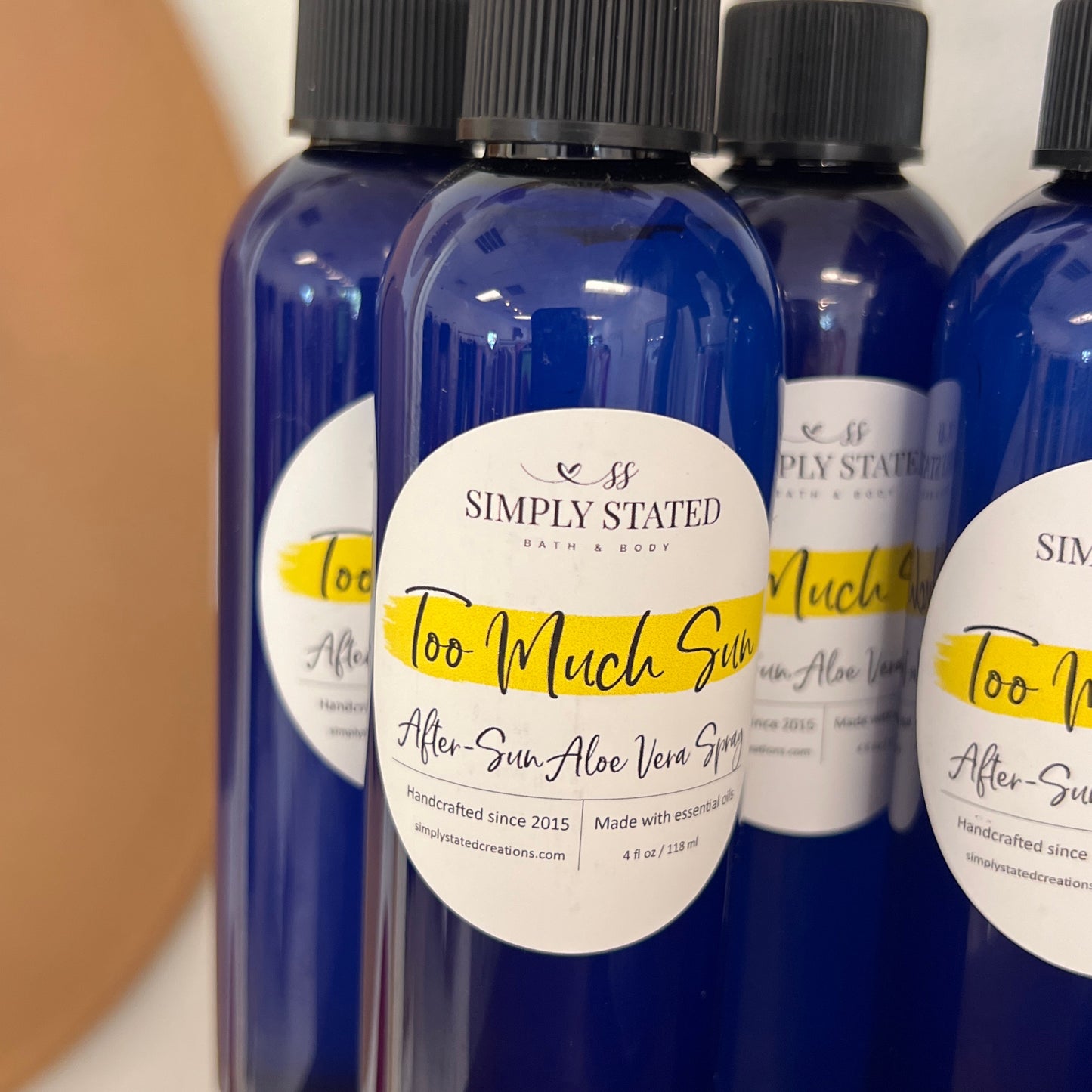 Simply Stated too much sun spray