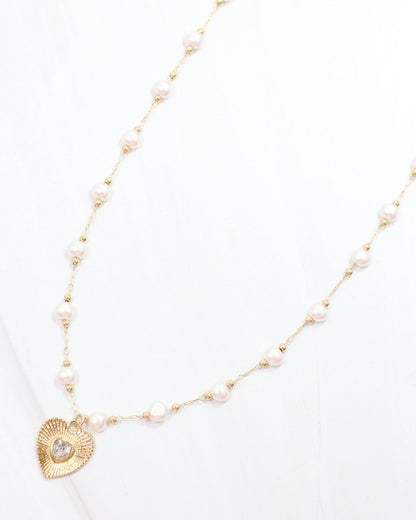 Judith Necklace with Heart Pearl