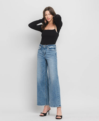 Flying Monkey High Rise Wide Leg Jeans