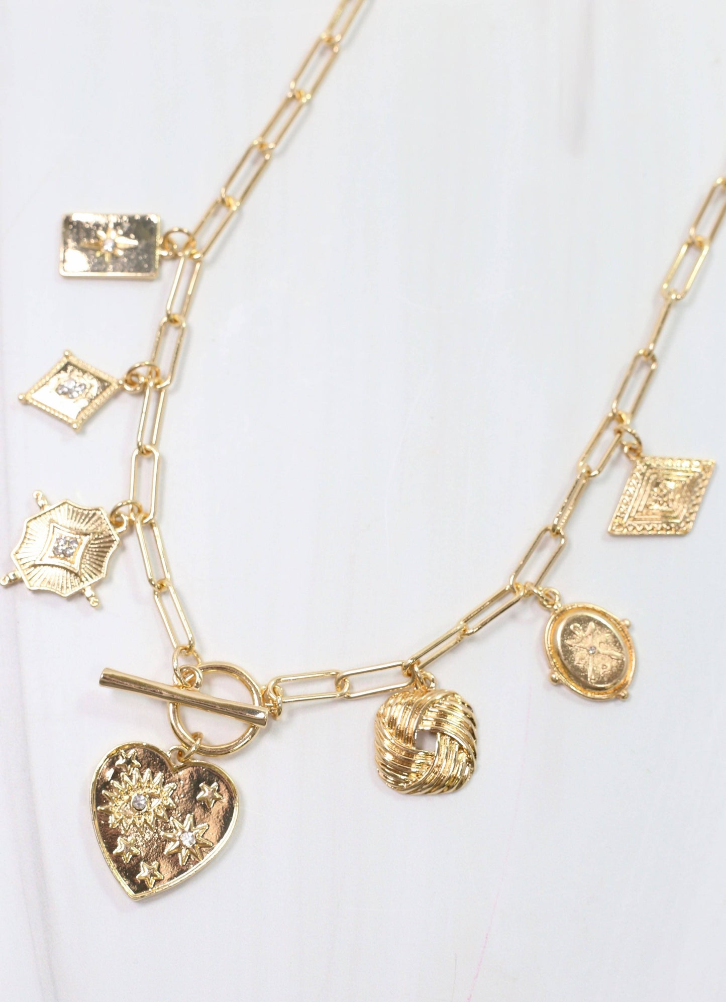 Caroline Hill Furlow Charm Necklace Gold
