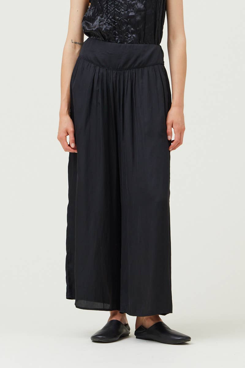 The Wanda Wide Leg Satin Pants