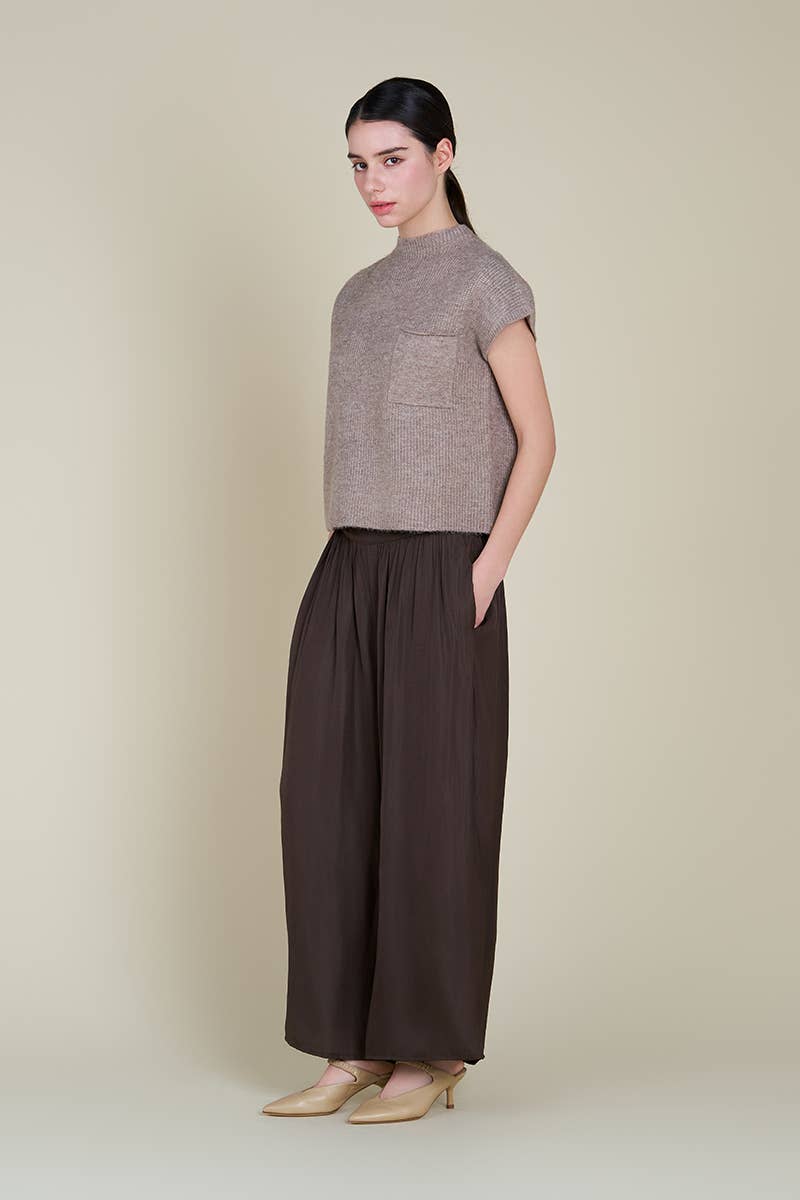 The Wanda Wide Leg Satin Pants